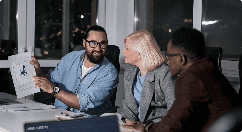 Business strategy meeting