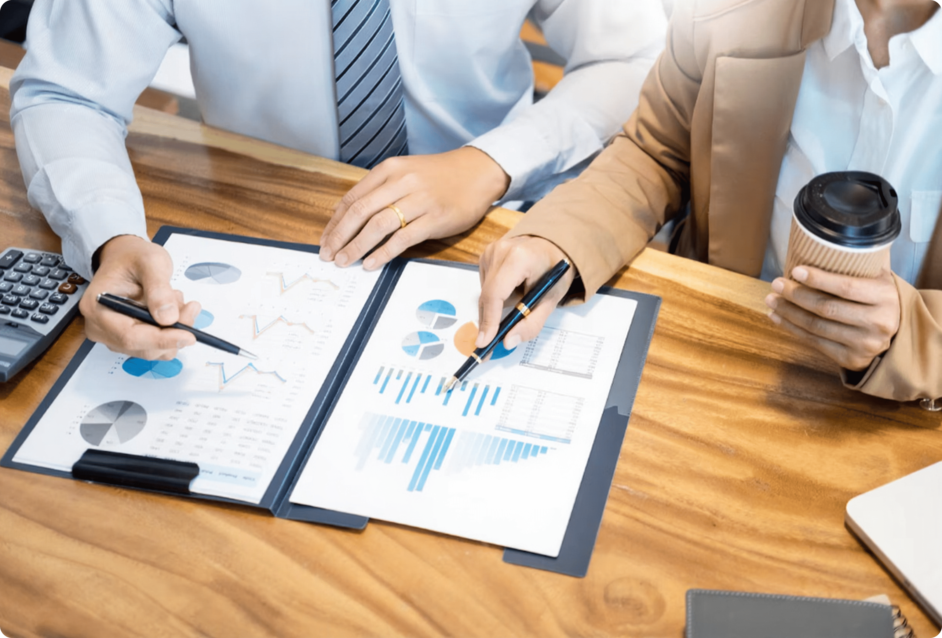 Compliance checklist and secure policy management illustration